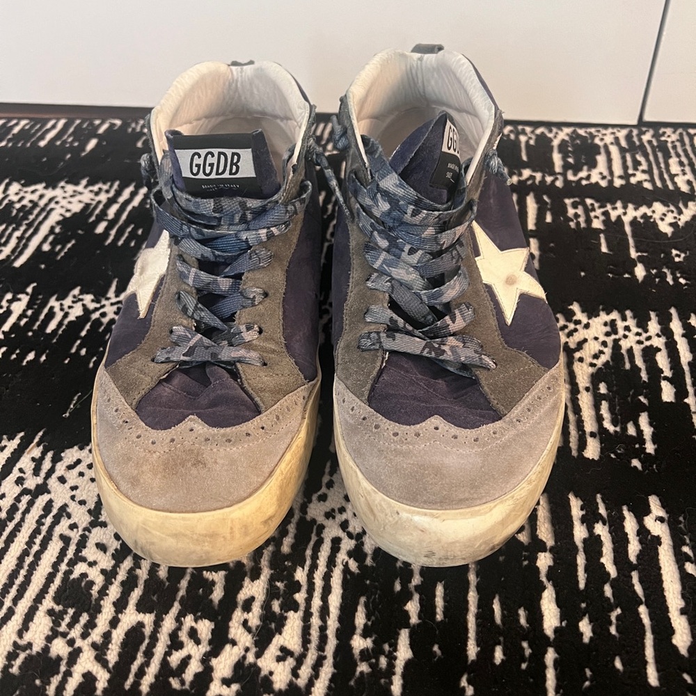 GGDB Golden Goose MIDSTAR Men's 45, 11 Gray and Blue Sneakers - Picture 8 of 9